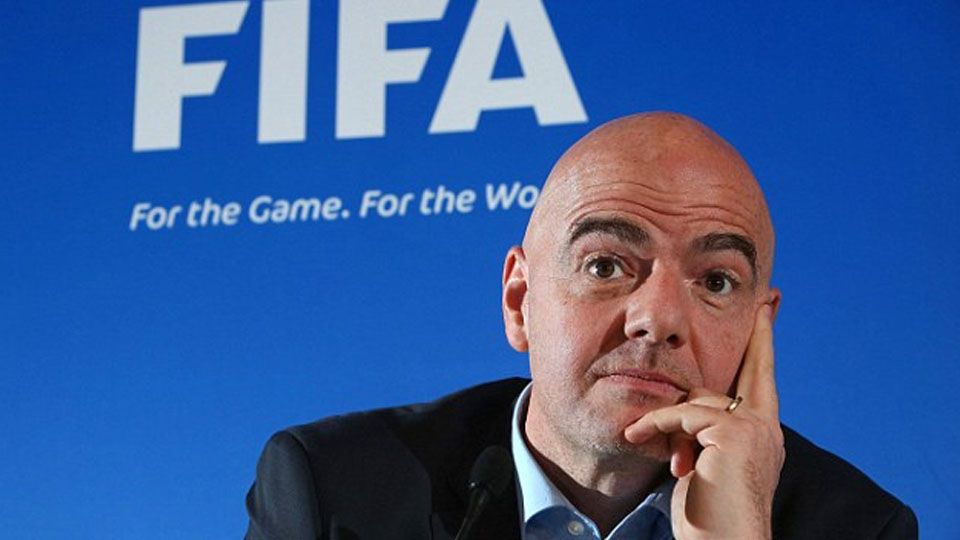 Dapat untung besar dari segi komersial di Piala Dunia 2022, Presiden FIFA bernama Gianni Infantino ingin adakan Piala Dunia tiga tahun sekali. Copyright: © Getty Images